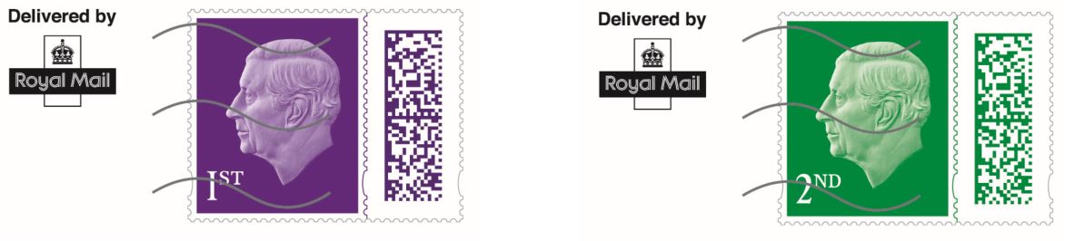 1st and 2nd class Stamp Indicia